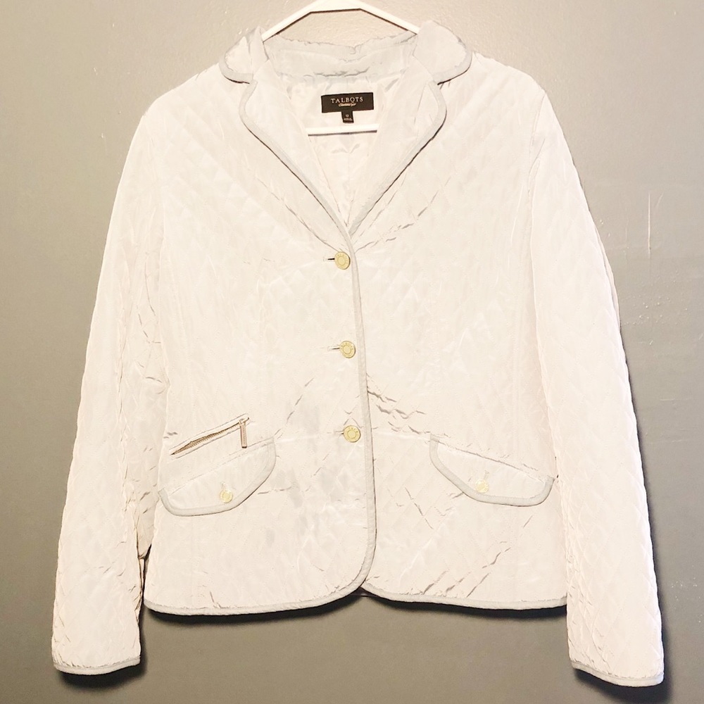 Talbots Light Blue Quilted Puffy Jacket